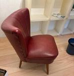 Rode Vintage stoel- Amerikaanse stijl, Huis en Inrichting, Fauteuils, Ophalen of Verzenden, Gebruikt, 50 tot 75 cm