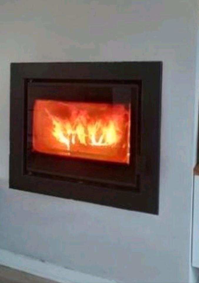 Super mooi haard met glazendeur en ventilatie. BRONPI, Huis en Inrichting, Haarden, Gebruikt, Houthaard, Ophalen