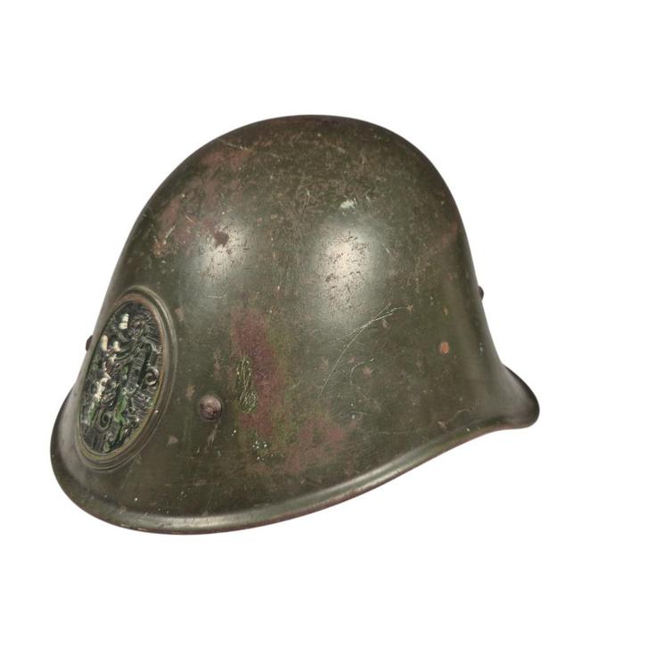 Nederlandse m38 helm CM1940, de Valk Amsterdam, Verzamelen, Militaria | Tweede Wereldoorlog, Landmacht, Helm of Baret, Nederland