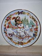 porselein Kerstbord Frosty's Sledding Adventure, Diversen, Kerst, Ophalen of Verzenden