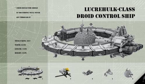 Lego Lucrehulk (Droid control ship) MOC van kopeszku 4973pcs, Kinderen en Baby's, Speelgoed | Duplo en Lego, Gebruikt, Lego, Losse stenen