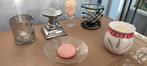 6 kaarsenkandelaars / potjes / houders / wax branders, Huis en Inrichting, Overige materialen, Gebruikt, Ophalen of Verzenden