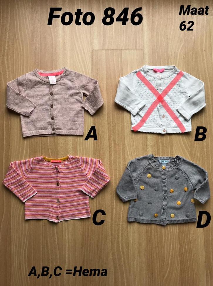 Vest h&m maat 62 gebreid meisje *foto 846*, Kinderen en Baby's, Babykleding | Maat 62, Zo goed als nieuw, Meisje, Truitje of Vestje