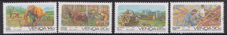 Venda (Z-Afrika) 1986 Landbouw Bosbouw Houtbewerking, Postzegels en Munten, Postzegels | Thematische zegels, Postfris, Dier of Natuur