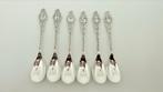 Zes verzilverde hele gave theelepels van Droste, Verzenden, Nieuw