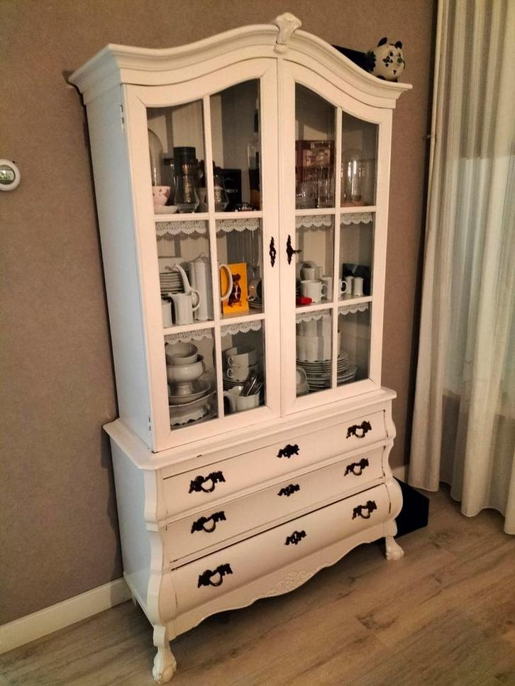 Vitrinekast glazenkast, Antiek en Kunst, Antiek | Meubels | Kasten, Ophalen