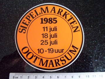 sticker siepelmarkten ootmarsum 1985 logo siepel markten beschikbaar voor biedingen