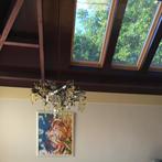 Design hanglamp, Huis en Inrichting, Lampen | Hanglampen, Ophalen, Zo goed als nieuw, Glas, 75 cm of meer