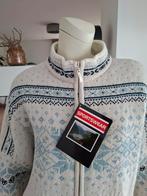 NIEUW Noors Half Wol Vest - Maat 44 XL - Beige zand blauw, Kleding | Dames, Truien en Vesten, Beige, Maat 42/44 (L), Nieuw, Ophalen of Verzenden