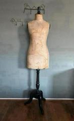 Oude franse paspop met houten voet, Antiek en Kunst, Ophalen