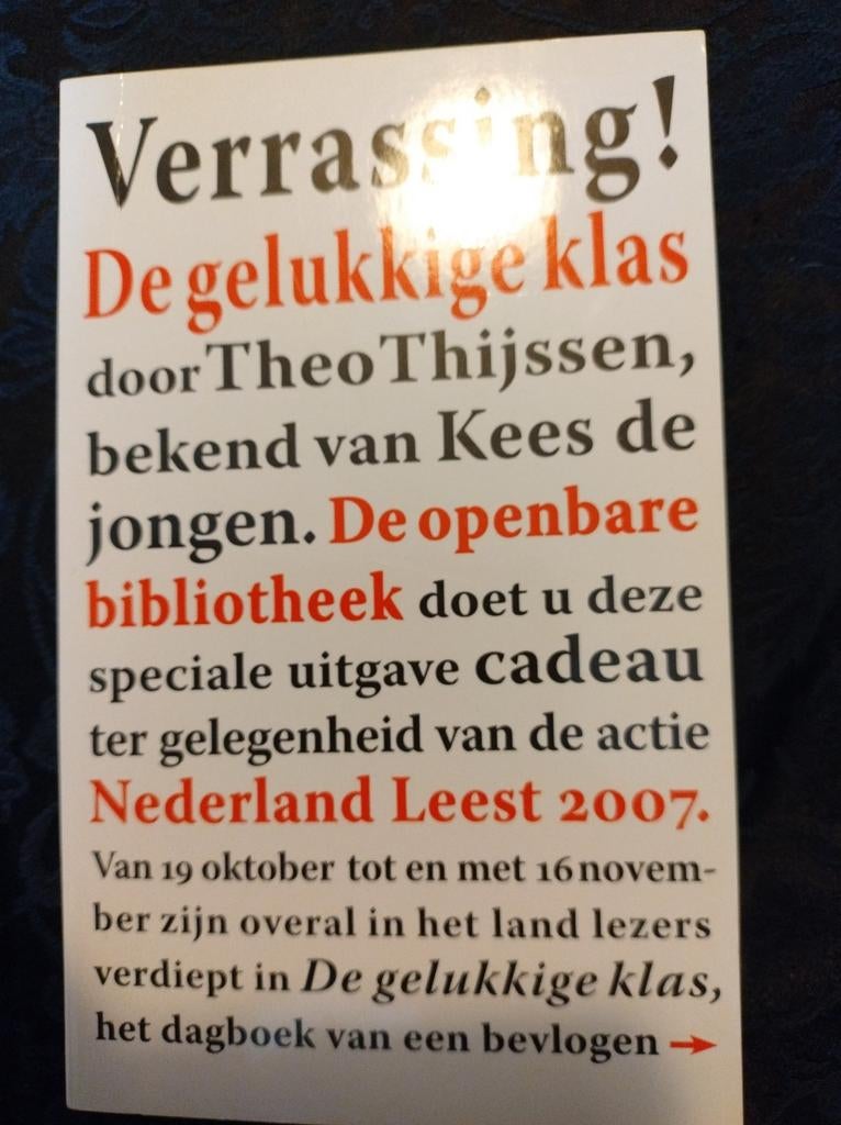 De Gelukkige Klas - Theo Thijssen, Boeken, Ophalen of Verzenden, Zo goed als nieuw, Theo Thijssen, Nederland