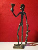bronzen beeld sculptuur god Asklepios geneeskunst, Antiek en Kunst, Kunst | Beelden en Houtsnijwerken, Ophalen of Verzenden
