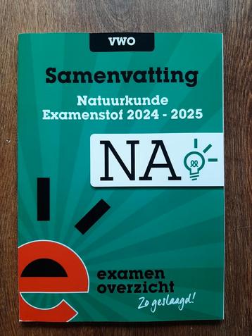 Examenoverzicht VWO Natuurkunde 2024-2025 beschikbaar voor biedingen