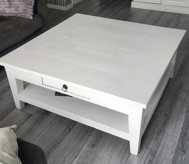 Grote Vierkante Salontafel 120x120, Huis en Inrichting, Tafels | Salontafels, Minder dan 50 cm, 50 tot 100 cm, 50 tot 100 cm, Vierkant