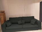 Goossens kwaliteit xxl 4 persoons groen stoffen bank, Huis en Inrichting, 75 tot 100 cm, Ophalen of Verzenden, Zo goed als nieuw