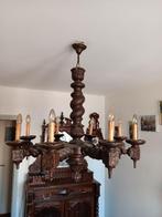 grote houten lamp, Ophalen