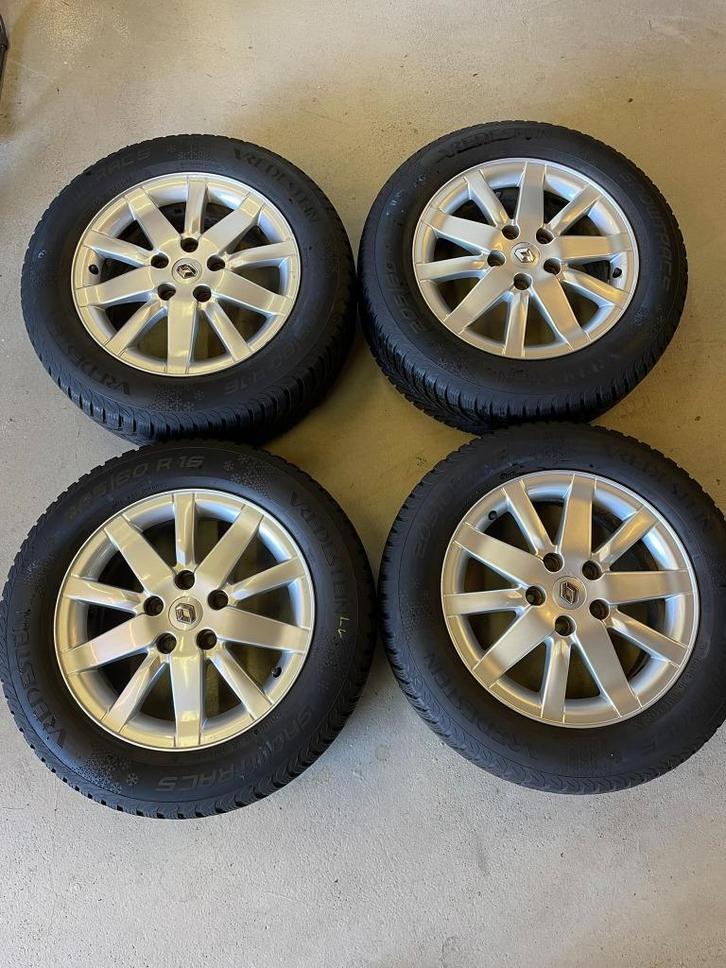 Originele winterset Renault Grand Scenic 205/60R16, Auto-onderdelen, Banden en Velgen, Banden en Velgen, Winterbanden, 16 inch