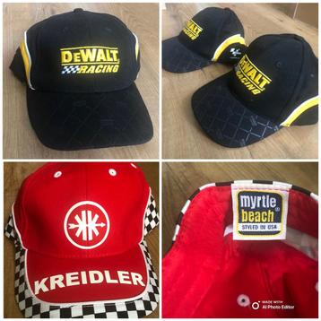 DeWalt Racing en Kreidler Nascar Racing Petten Nieuw beschikbaar voor biedingen