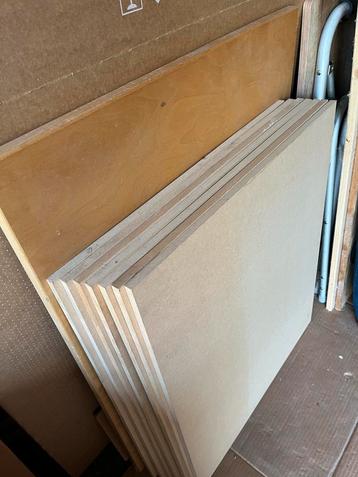 MDF Platen 7 stuks - 55x65 cm beschikbaar voor biedingen