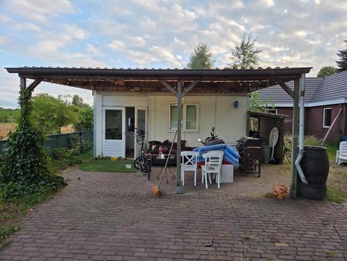 Tijdelijke woonunit met veranda & buiten-wc, Doe-het-zelf en Verbouw, Bouwketen en Schaftketen, Gebruikt, Ophalen