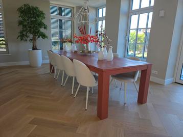 Sfeervolle 300cm terracota tafel 8/10 persoons beschikbaar voor biedingen