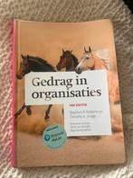 Gedrag in Organisaties - Robbins & Judge, Ophalen of Verzenden, Gamma, Zo goed als nieuw, HBO