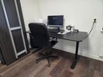 2x Zwarte IKEA Bureaus 160x80, Huis en Inrichting, Bureaus, Ophalen, Gebruikt, Bureau