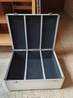 Metalen Koffer voor DVD en CD's, met slot. Prima staat. Op-, Alle leeftijden, Ophalen of Verzenden, Zo goed als nieuw