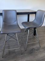 Mooie leren barkrukken, Huis en Inrichting, Barkrukken, Ophalen, Draaibaar, 60 tot 90 cm, Leer