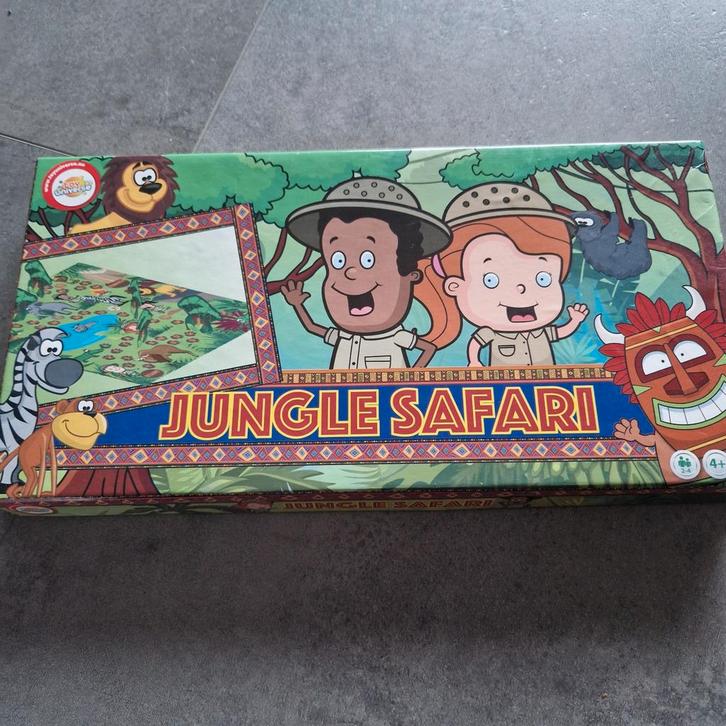 Jungle Safari Spel - Avontuurlijk Bordspel!, Hobby en Vrije tijd, Gezelschapsspellen | Bordspellen, Gebruikt, Een of twee spelers