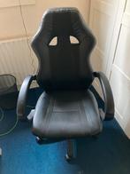Zwarte Gamestoel, Huis en Inrichting, Bureaustoelen, Ophalen, Gebruikt, Zwart, Gaming bureaustoel