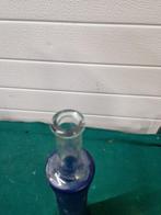 Vaas blauw glas, Ophalen of Verzenden, 'T Olde Gre-j, Info@toldegrej.nl, Endepoelstraat 20f Didam