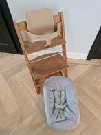 Exclusive stokke tripp trapp + babyset en newborn, Ophalen of Verzenden, Gebruikt, Meegroeistoel, Stoelverkleiner