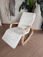 TecTake schommelstoel relaxstoel loungestoel fauteuil ZGAN, Ophalen of Verzenden, Zo goed als nieuw, Hout