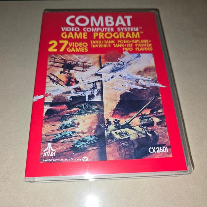 Combat Atari 2600 Game Case, Spelcomputers en Games, Games | Atari, Zo goed als nieuw, Atari 2600, Racen en Vliegen, 1 speler