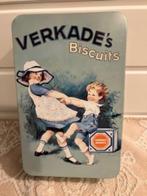 Verkade - vintage blikje met nostalgische afbeelding, Verzenden, Gebruikt, Koek(jes), Verkade