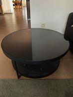 Zwarte, ronde, moderne salontafel, Huis en Inrichting, Tafels | Salontafels, Ophalen, 50 tot 100 cm, Rond, 50 tot 100 cm