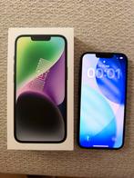 iPhone 14 - 128gb + Alcantara hoesje, Telecommunicatie, Mobiele telefoons | Apple iPhone, Blauw, Ophalen of Verzenden, 84 %, Zonder simlock
