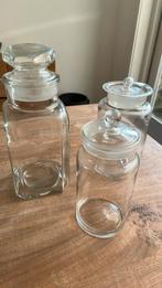 3 glazen potten, Ophalen, Gebruikt, Glas, Pot, Bus of Blik