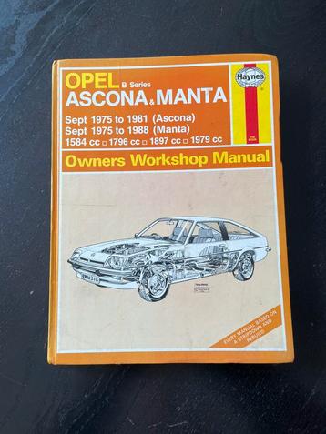 Opel Manta / Ascona 1975 - 1988 werkplaats handboek beschikbaar voor biedingen
