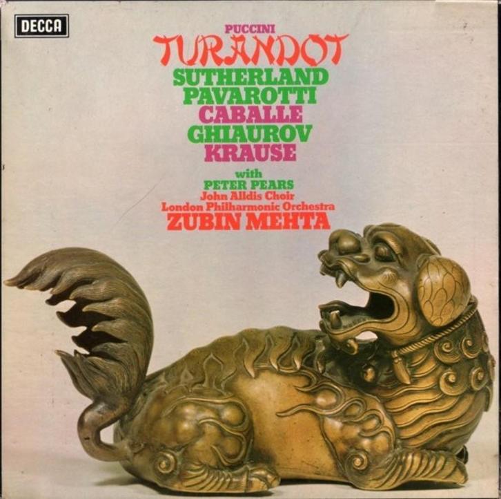 Puccini Zubin Mehta – Turandot 3LP BOX, Cd's en Dvd's, Vinyl | Klassiek, Zo goed als nieuw, Classicisme, Kamermuziek, 12 inch