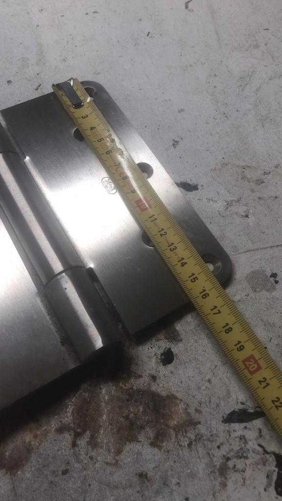 Grote RVS Scharnieren - Heavy Duty, Doe-het-zelf en Verbouw, Hang- en Sluitwerk, Gebruikt, Scharnier, Rvs, Ophalen