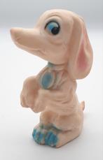Vintage rubber piep hond Rubbertoys Italy ca. 13,5cm hoog, Ophalen of Verzenden, Gebruikt