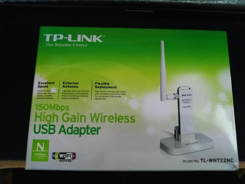 TP-LINK TL-WN722N Wireless USB Adaptor, Computers en Software, Netwerkkaarten, Zo goed als nieuw, Intern, Ophalen of Verzenden
