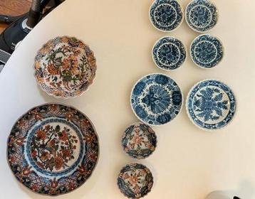 Makkum en Delfts aardewerk 10 stuks beschikbaar voor biedingen
