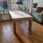 Massief houten eettafel 200 × 100cm, Ophalen, Gebruikt, 200 cm of meer, 50 tot 100 cm