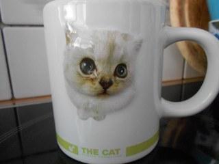 kat beker mok The Cat Artlist collection witte pers, Huis en Inrichting, Keuken | Servies, Gebruikt, Overige typen, Overige stijlen