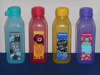 Eco Fles 500 ml vierkant met opdruk Tupperware, nieuw, Nieuw, Rood, Ophalen of Verzenden