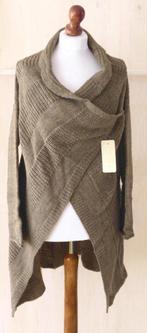 Gebreide poncho / vest lange mouwen 1 maat 36/40 (nieuw), Maat 38/40 (M), Bruin, Nieuw, Lacomy