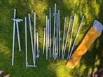Lichtgewicht stokkenset luifelframe aluminium, Ophalen, Gebruikt